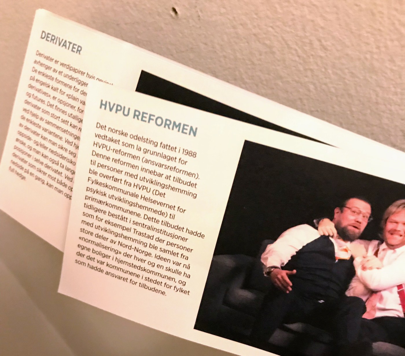 Bilde fra programmet om HVPU reformen og derivater