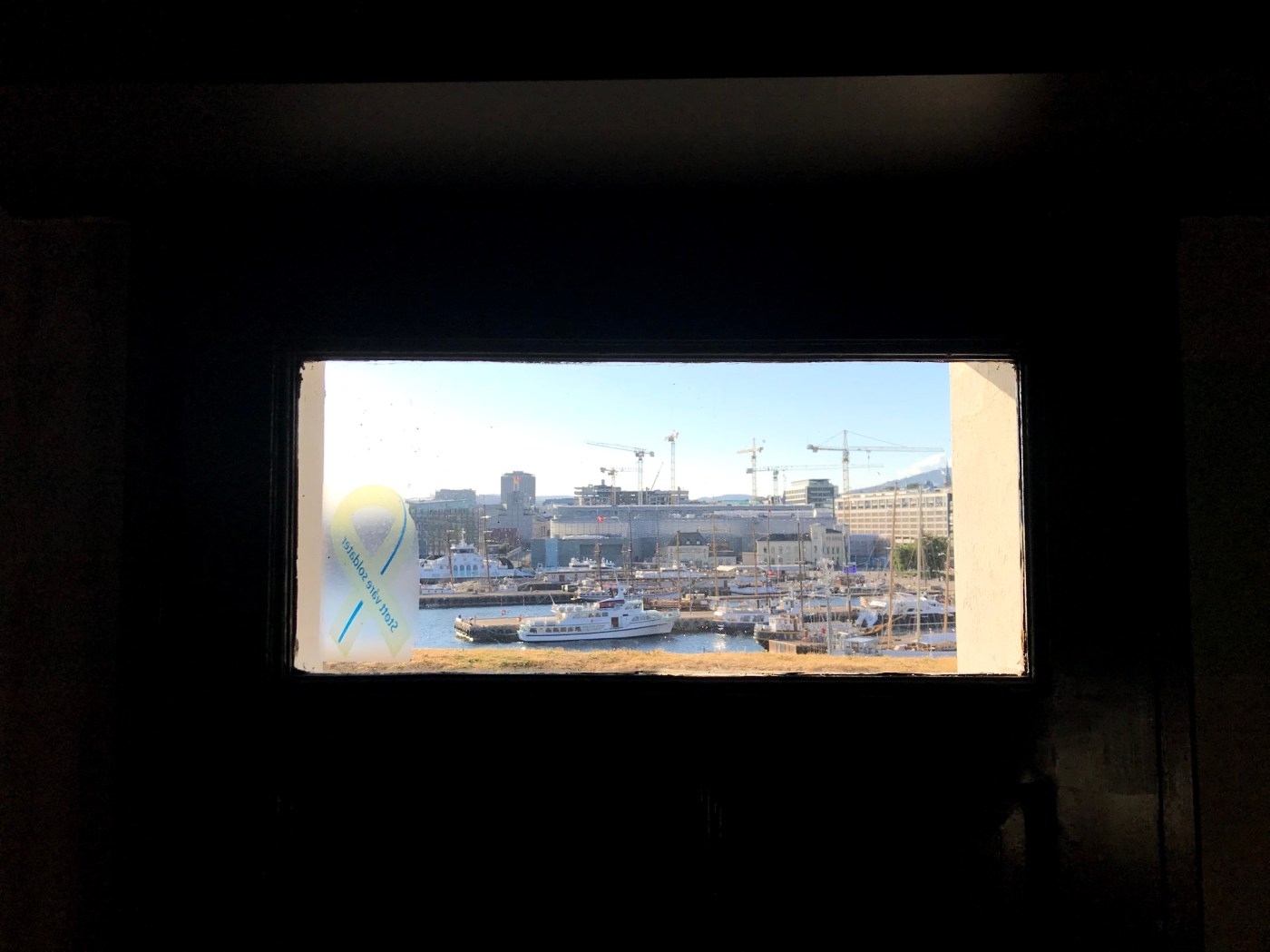 Bilde fra festningen mot Aker brygge